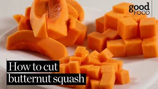 How To Cut Butternut Squash [upl. by Ahaelam]