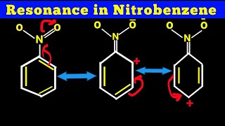 Resonance structures of Nitrobenzene  reonance in nitobenzene [upl. by Okime195]