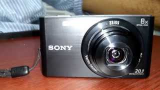 Sony CyberShot DSCW830 201 MP Digital Camera Unboxing amp Review [upl. by Skilken]