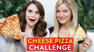 CHEESE PIZZA CHALLENGE ft iJustine [upl. by Damales61]