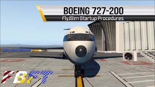 X Plane  Boeing 727 Startup Procedures  FlyJSim [upl. by Ydok92]