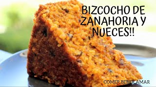 Bizcocho de zanahorias y nueces  Estilo alemán [upl. by Artie194]