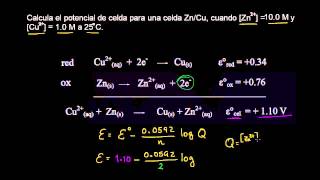 Utilizando la ecuación de Nernst [upl. by Othilie38]