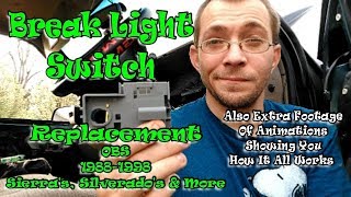 Brake Light Switch Replacement OBS 8898 Gm Trucks amp SUVs [upl. by Aisena]