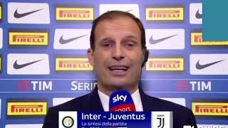 LITE FURIOSA TRA ADANI E ALLEGRI INTER  JUVENTUS 11 [upl. by Uehttam]