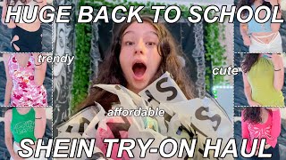 HUGE TRENDY BACK TO SCHOOL SHEIN TRYON HAUL 2021 [upl. by Nashom380]