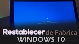 5 Pasos Restaurar Windows 10 Estado de Fabrica  Formatear LaptopPC Sin Perder Archivos [upl. by Jacklyn434]