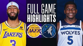 LAKERS at TIMBERWOLVES  FULL GAME HIGHLIGHTS  December 21 2023 [upl. by Ocirederf652]