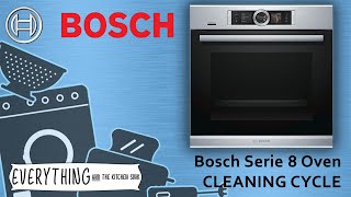 Bosch Oven Cleaning Pyrolytic cleaning cycle [upl. by Norahs]