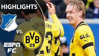 🚨 TSG Hoffenheim vs Borussia Dortmund  Bundesliga Highlights  ESPN FC [upl. by Dafna]