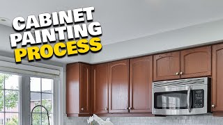 CABINET PAINTING TUTORIALS Cabinet painting hacks amp refinishing cabinets tips [upl. by Davidde]