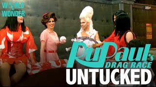 Untucked RuPauls Drag Race Season 8  Episode 5 quotSupermodel Snatch Gamequot [upl. by Dearr688]