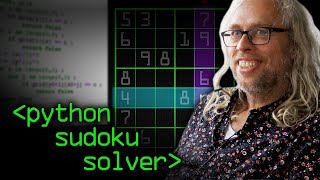 Python Sudoku Solver  Computerphile [upl. by Gnoc]