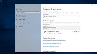 How To Change Keyboard Language In Windows 10 [upl. by Lydon]