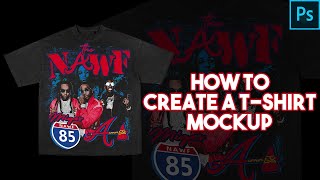 EASIEST WAY TO CREATE A TSHIRT MOCKUP PHOTOSHOP TUTORIAL [upl. by Greenwell]