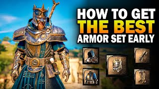 How To Get THE BEST Armor Set Early Assassins Creed Valhalla Thegns Armor Set [upl. by Fawna473]