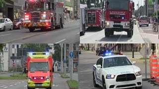 Fire trucks ambulances police cars responding code 3  BEST OF 2015 [upl. by Eceer]