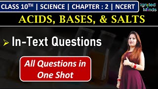 Class 10th Science Chapter 2  InText Questions  Acids Bases and Salts  NCERT [upl. by Littell]