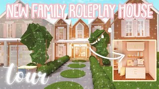 NEW Bloxburg Roleplay Family House Tour Roblox Bloxburg [upl. by Elynad]