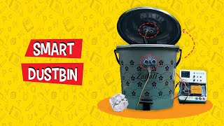 How to Make a Smart Dustbin at Home  DIY Projects [upl. by Tik332]