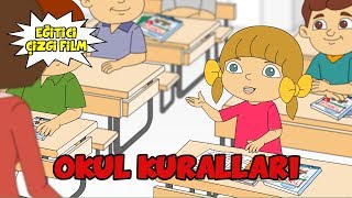 Okul Kuralları Eğitici Çizgi film Animasyon [upl. by Ayotaj]