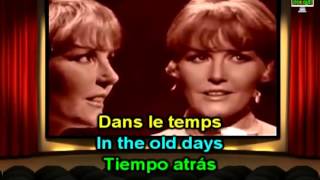 Dans Le Temps Petula Clark Downtown French Version Lyrics English amp French Paroles Translation [upl. by Atikim]