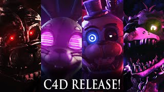 C4DFNAF FNaF Pack Release [upl. by Pennington362]