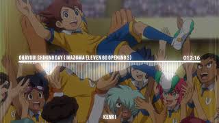 All Openings Inazuma Eleven GOChrono StoneGalaxyAresOrion [upl. by Nytsirt999]