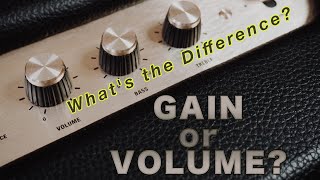 Whats the Difference Between Gain and Volume [upl. by Atteuqaj]