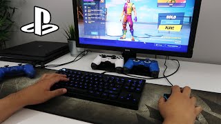 How to CONNECT KEYBOARD AND MOUSE TO PS4 Fortnite EASY METHOD [upl. by Eirrod986]