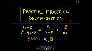 ❖ Partial Fraction Decomposition  Example 1 ❖ [upl. by Hagai]