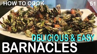 how to cook BARNACLES delicious and easy  51 typical spanish food  percebes [upl. by Ecilahs630]