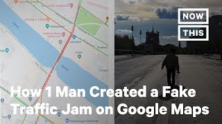 This Man Tricked Google Maps into Reporting a Traffic Jam  NowThis [upl. by Mcgrath49]