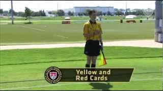 US Soccer Assistant Referee Signals [upl. by Mackenzie]