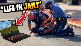 Kid gets ARRESTED playing Fortnite in school [upl. by Assila]