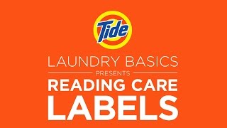 Tide  Laundry Tips How to Read Washing Labels Correctly [upl. by Roberts]