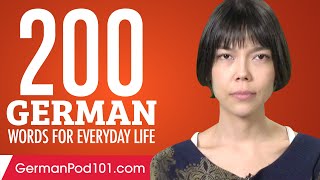 200 German Words for Everyday Life  Basic Vocabulary 10 [upl. by Eahsram]