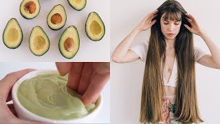 DIY AVOCADO HAIR MASK healthy hair naturally [upl. by Weathers]