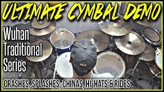 Ultimate Wuhan Cymbal Demo  Traditional Western Series  Multiple Cymbals Crashes Rides etc B20 [upl. by Neeliak]