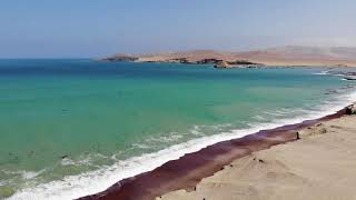 🇵🇪 Paracas National Reserve Peru 4K Drone Footage [upl. by Aivat]