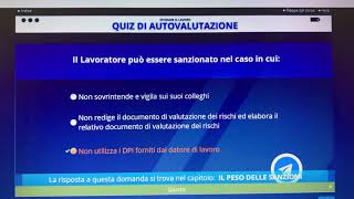 Alternanza scuola lavoro  quiz di autovalutazione modulo 6 [upl. by Hgielra596]