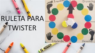 DIDACLU COMO HACER UNA RULETA PARA TWISTER [upl. by Sllew]