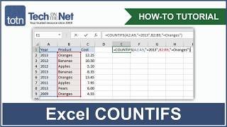 How to use the COUNTIFS function in Excel [upl. by Barlow]