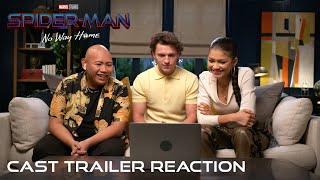 SPIDERMAN NO WAY HOME  Cast Trailer Reaction [upl. by Tommi87]