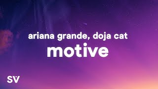 Ariana Grande Doja Cat  Motive Lyrics [upl. by Argile]