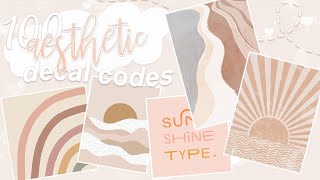 Bloxburg  100 Aesthetic Decal Codes [upl. by Ogata]