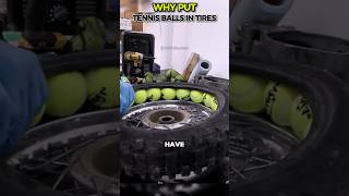 Why put TENNIS balls in TIRES shorts [upl. by Ekard]