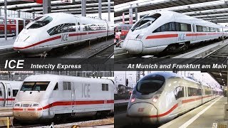 ICE  Intercity Express Series Compilation  Rail Transport in Germany 2018 [upl. by Telimay926]