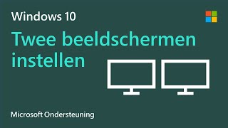 Meerdere beeldschermen instellen in Windows 10  Microsoft [upl. by Joost130]