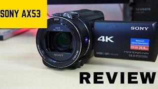 Sony FDR AX53 Handycam Perfect YouTube 4K Camera [upl. by Crosby555]